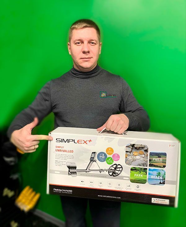 Металлоискатель Nokta Makro Simplex Plus WHP Источник: https://libk.ru/catalog/metalloiskatel-nokta-makro-simplex-plus-whp.php © «Libk.ru™» Nokta Simplex Plus в комплекте с беспроводными наушниками