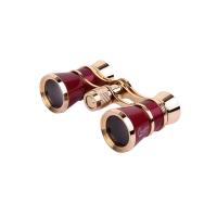 Бинокль театральный Veber Opera БГЦ 3x25 красный/золотой фото 1