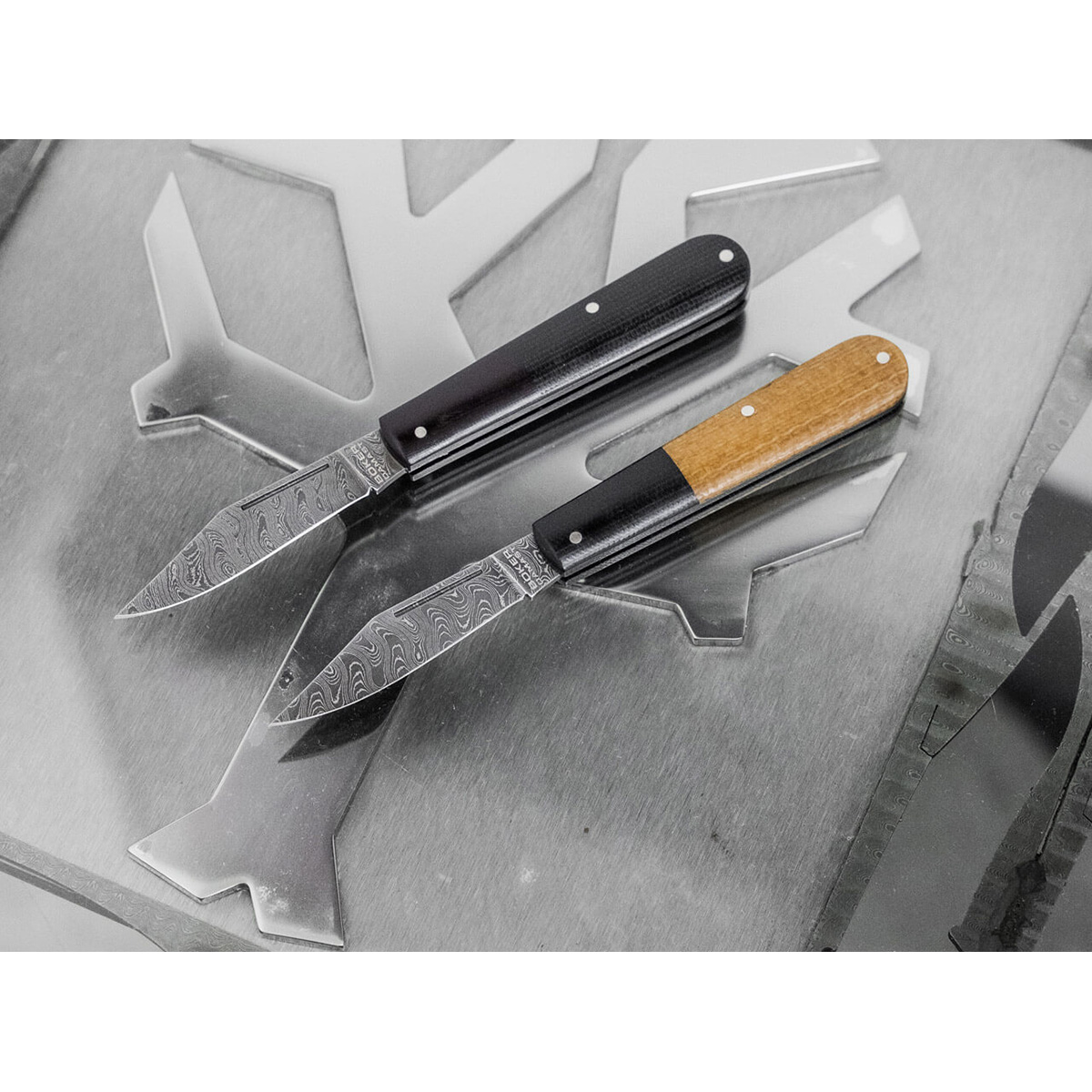 Нож Boker 110943DAM Barlow Integral Burlap Micarta Damast фото 5