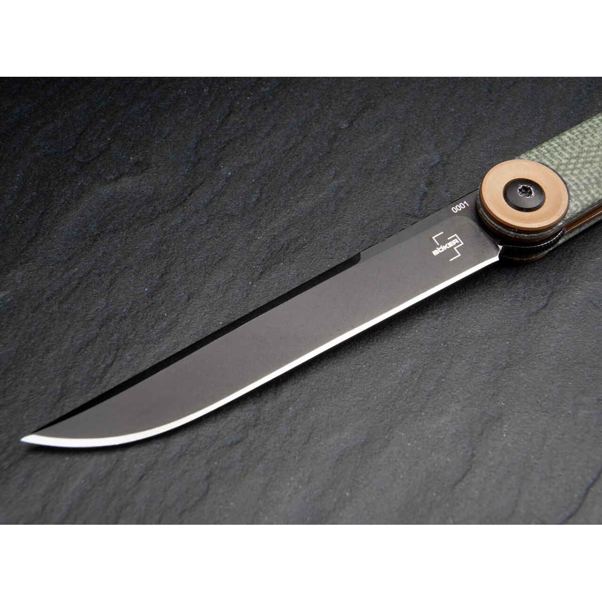 Нож Boker 01BO391 Kaizen Green Canvas Micarta фото 4